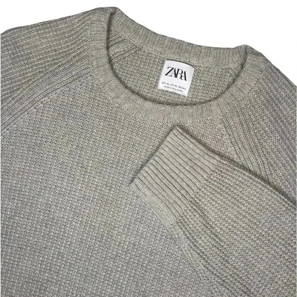 Zara Men’s Grey Knit Sweater Size: XL - Picture 1 of 6